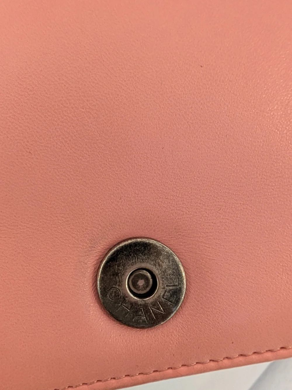 Chanel Brick Lego Pink Leather Boy Mini Flap Bag